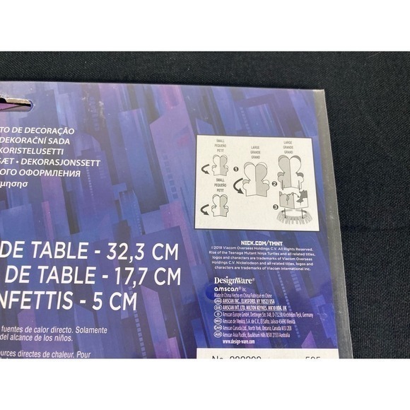 NEW Nickelodeon TMNT Table Decorating Kit Teenage Mutant Ninja Turtles Party - Picture 8 of 12